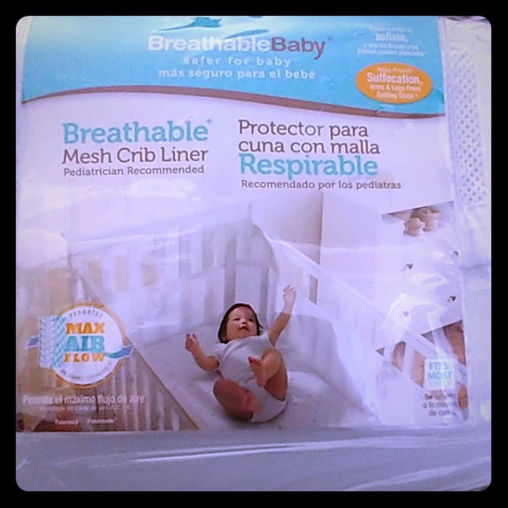 Mesh crib liner